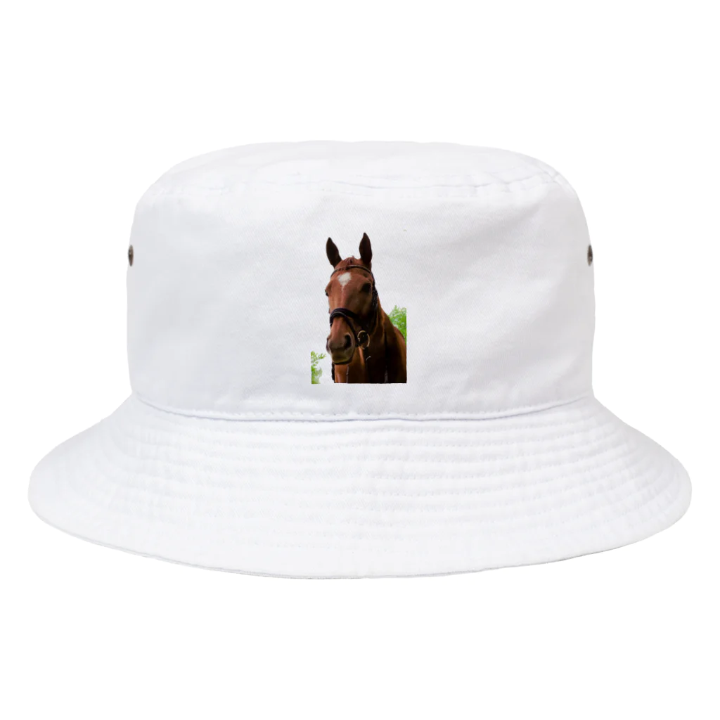 Teatime ティータイムの牧場 乗馬 馬術の馬 Bucket Hat