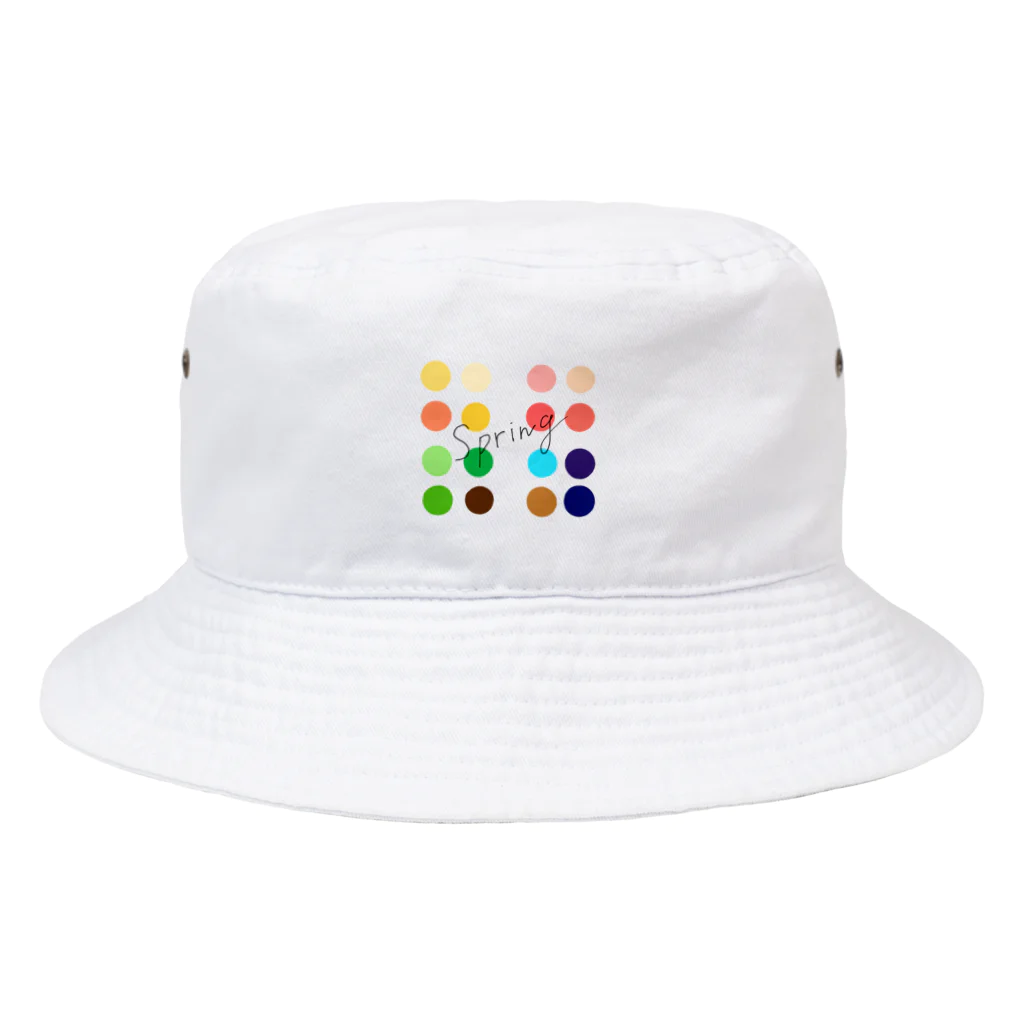 まるいポットのパーソナルカラー 春の人 Bucket Hat