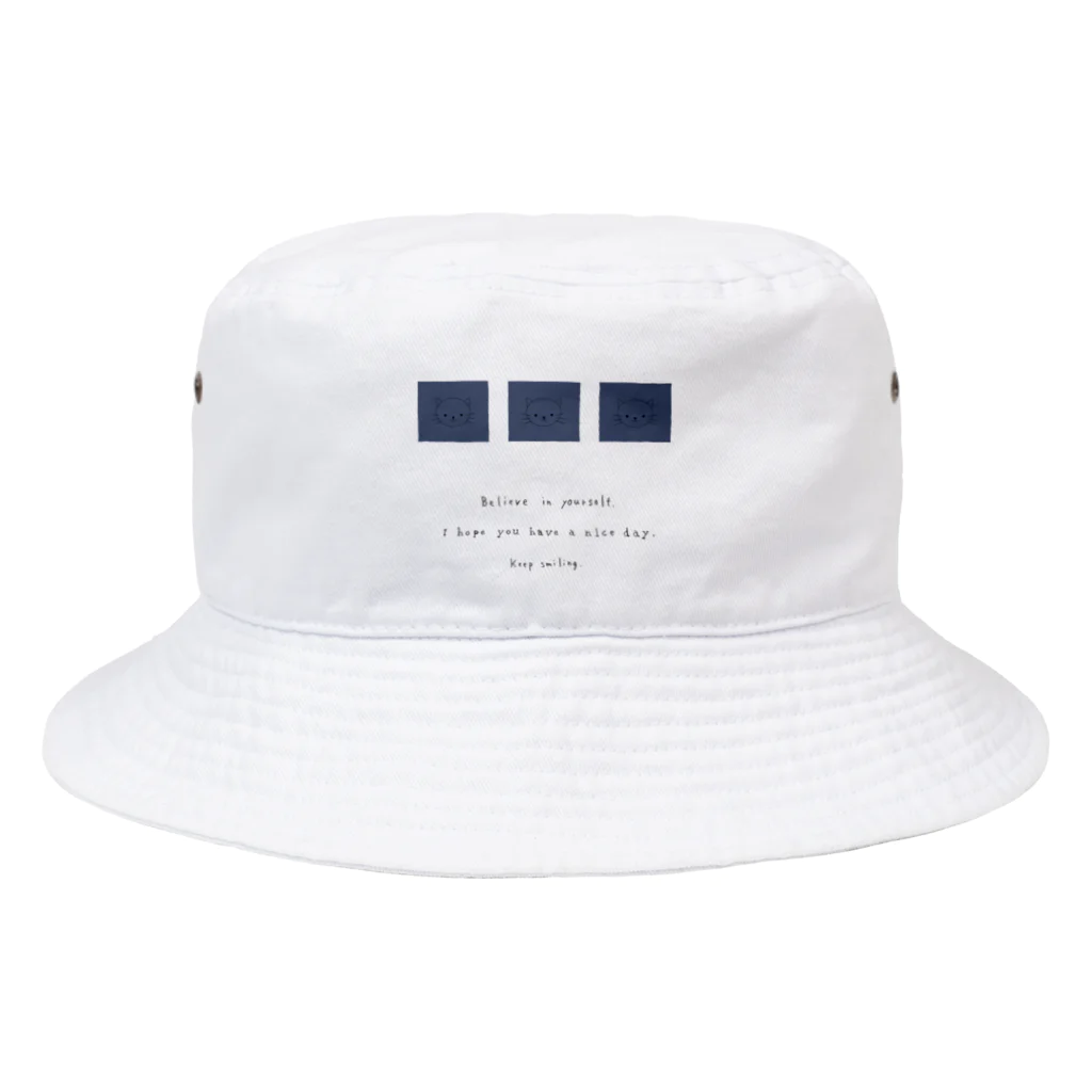 rilybiiのblue three neko Bucket Hat