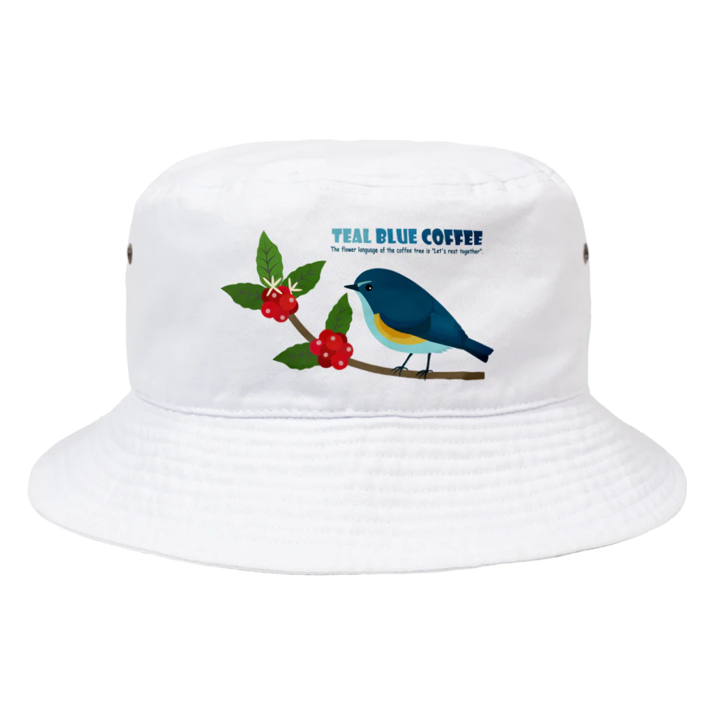 Teal Blue CoffeeのTeal Blue Bird バケットハット