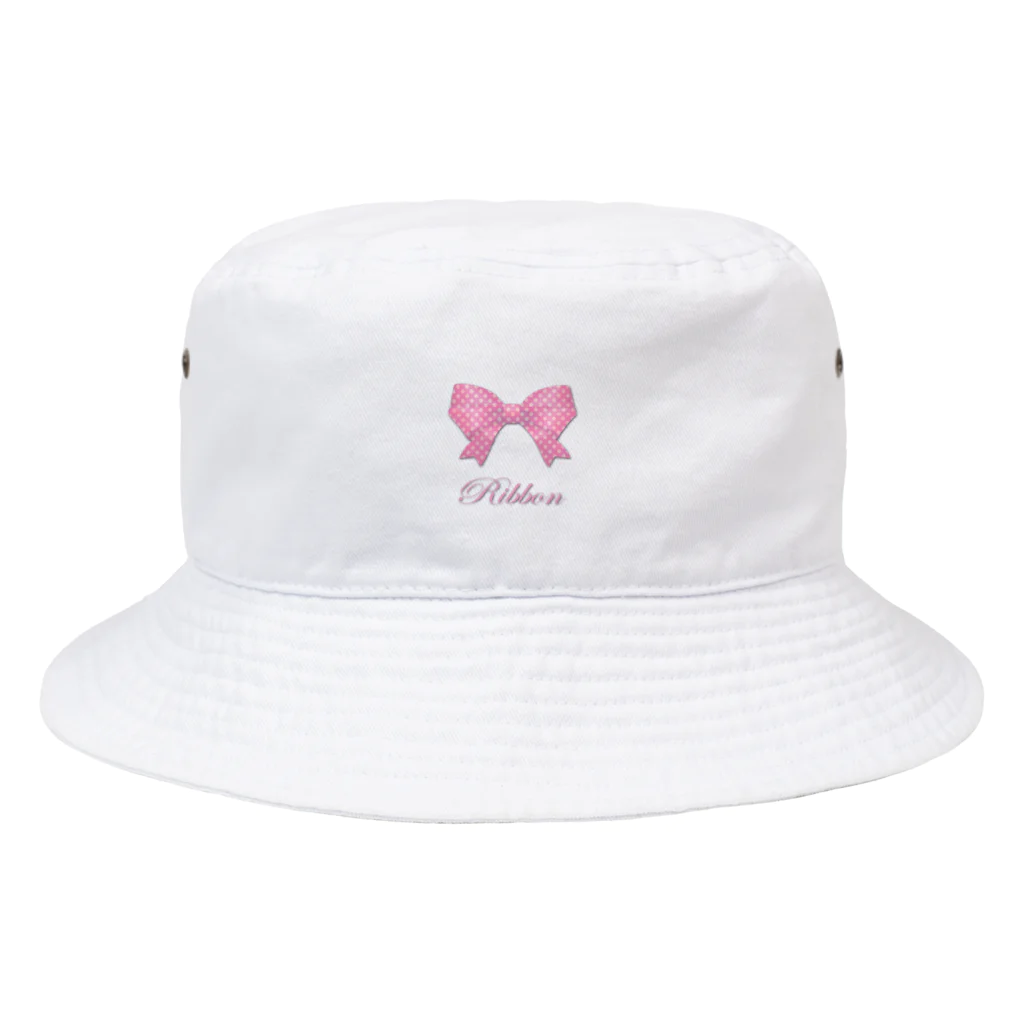 savannahのRibbon-Pink Bucket Hat