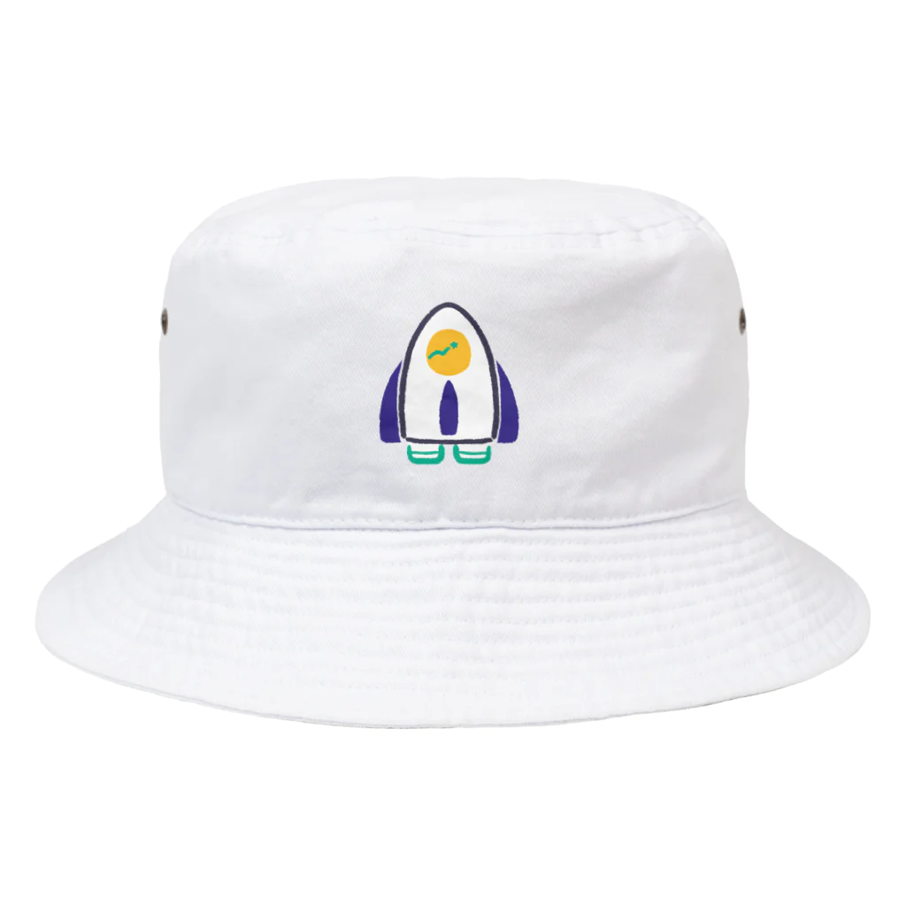 うさみるみの宇宙 ロケット Bucket Hat