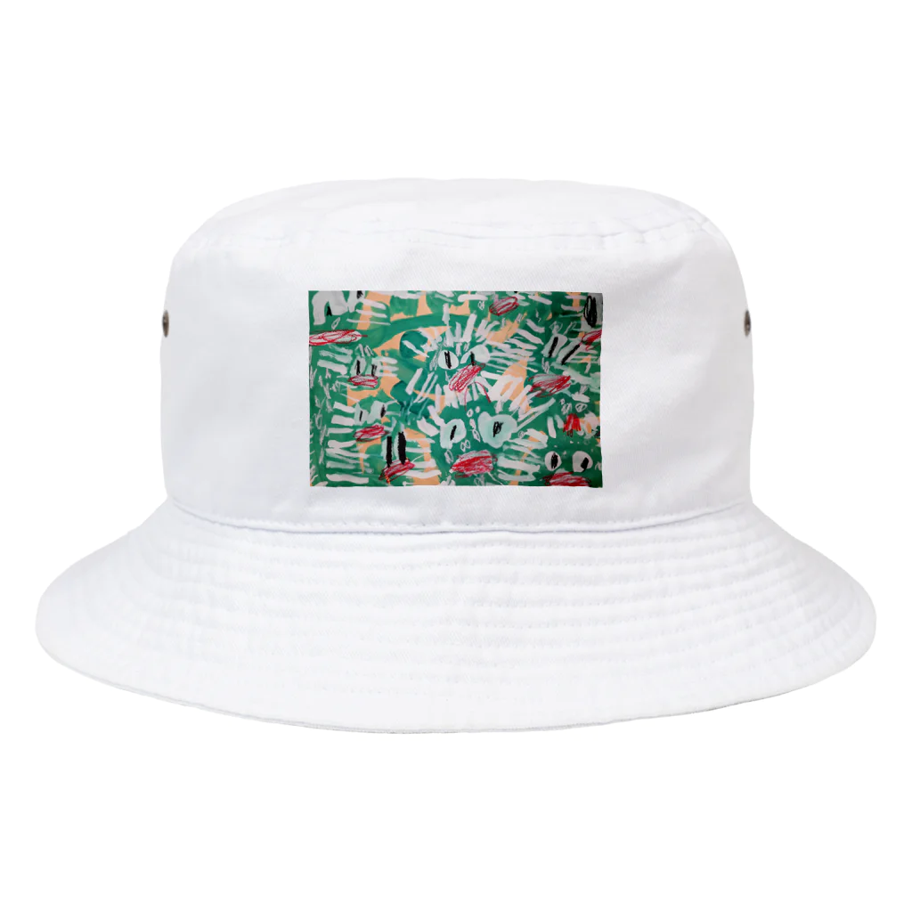 デンデンのサボサボテン Bucket Hat