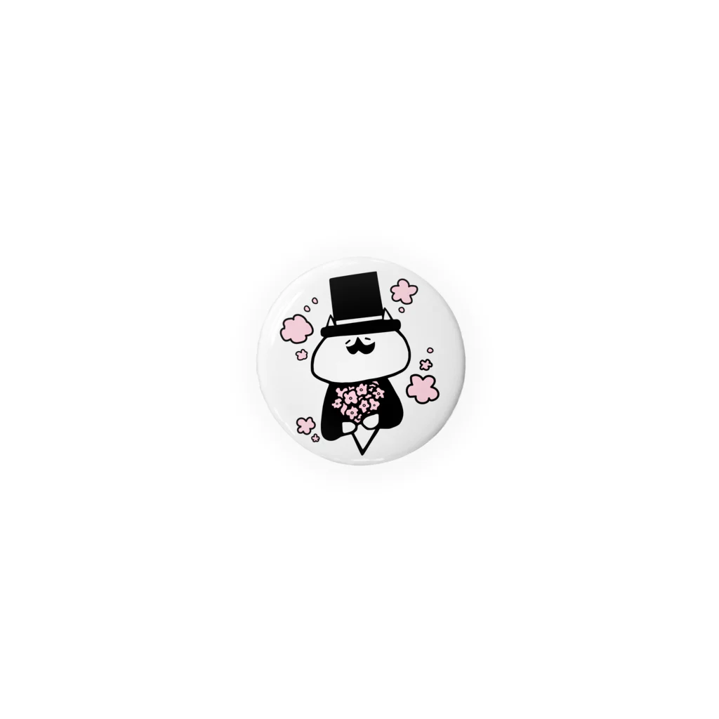 nyakamoのgentleman cat - 2018 spring - Tin Badge