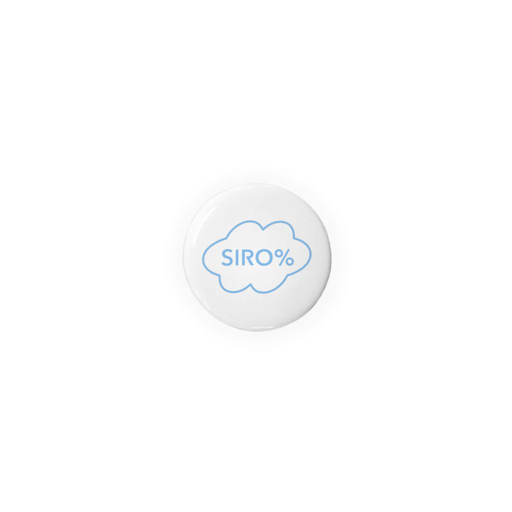 SIRO%(しろぱーせんと)のくものうえバッジ（Blue） Tin Badge