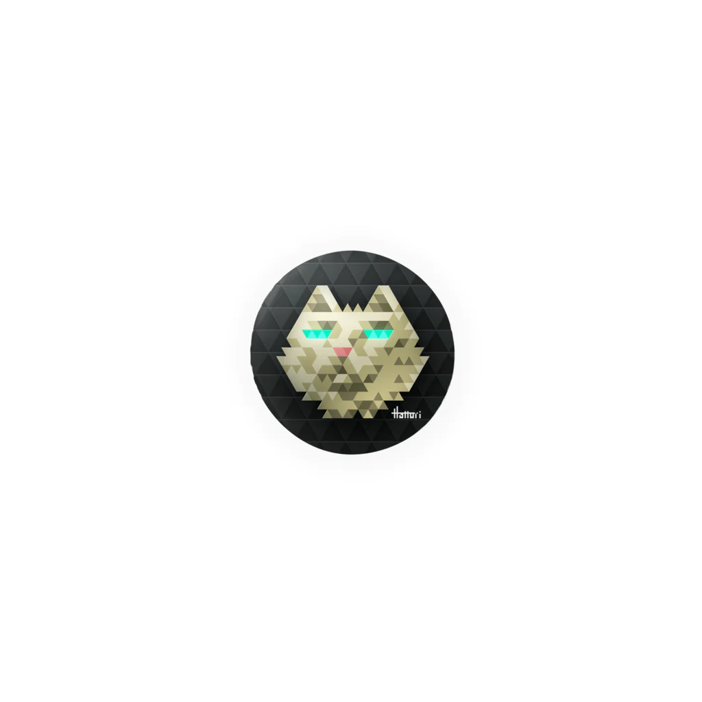 HattoriGraphics-StoreのSerious cat Tin Badge