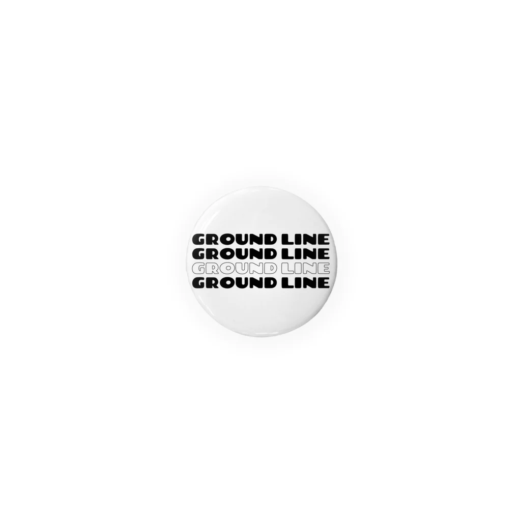  サッカー＠GROUND LINEのGROUNDLINEロゴ Tin Badge