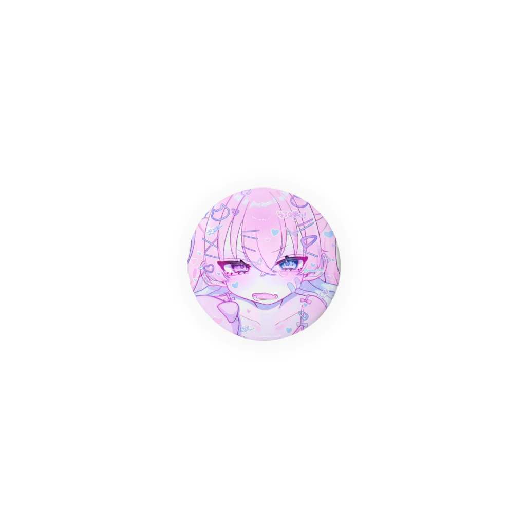 モマ@のゆめかわネコパジャマくん Tin Badge