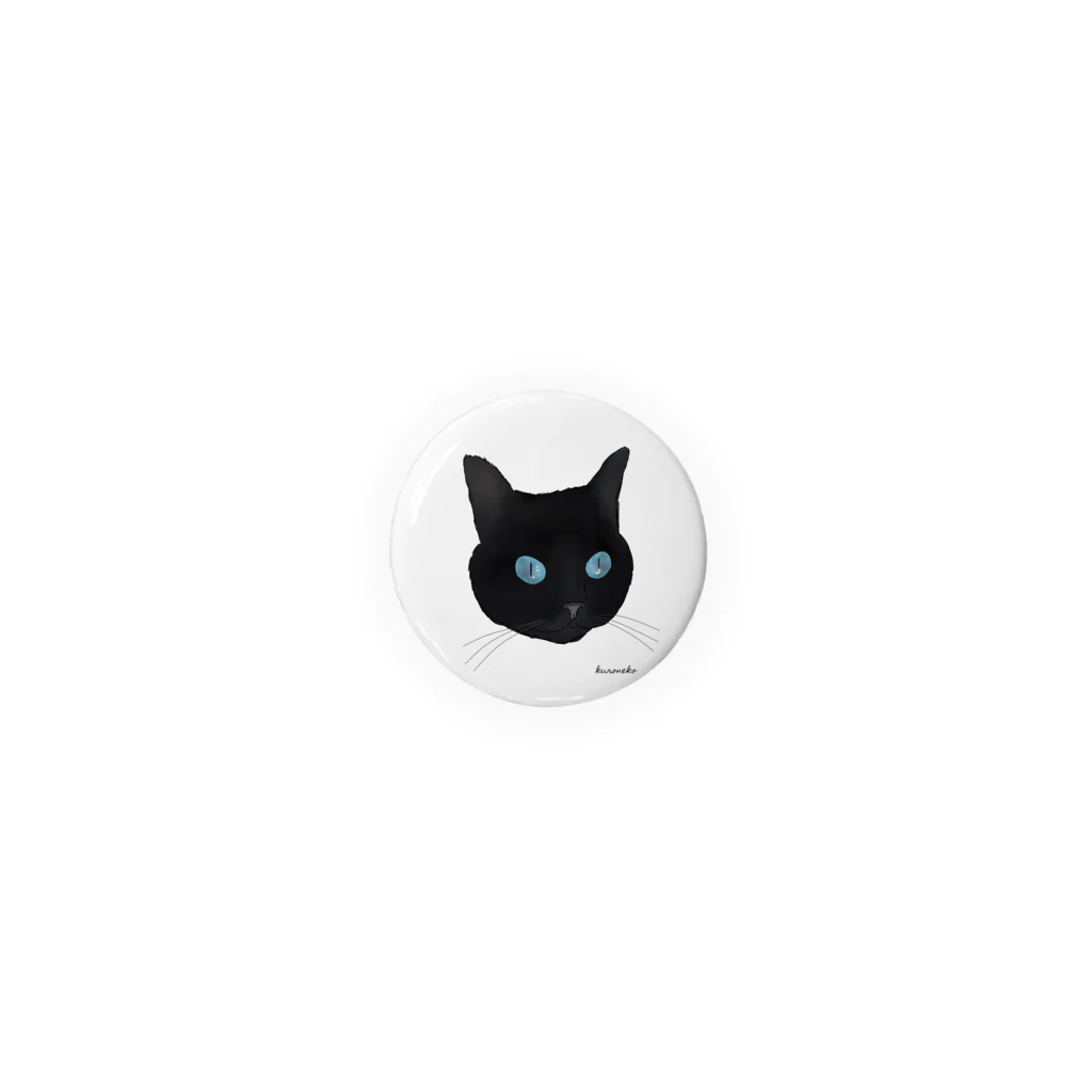 小鳥と映画館の青い瞳の黒猫 Tin Badge