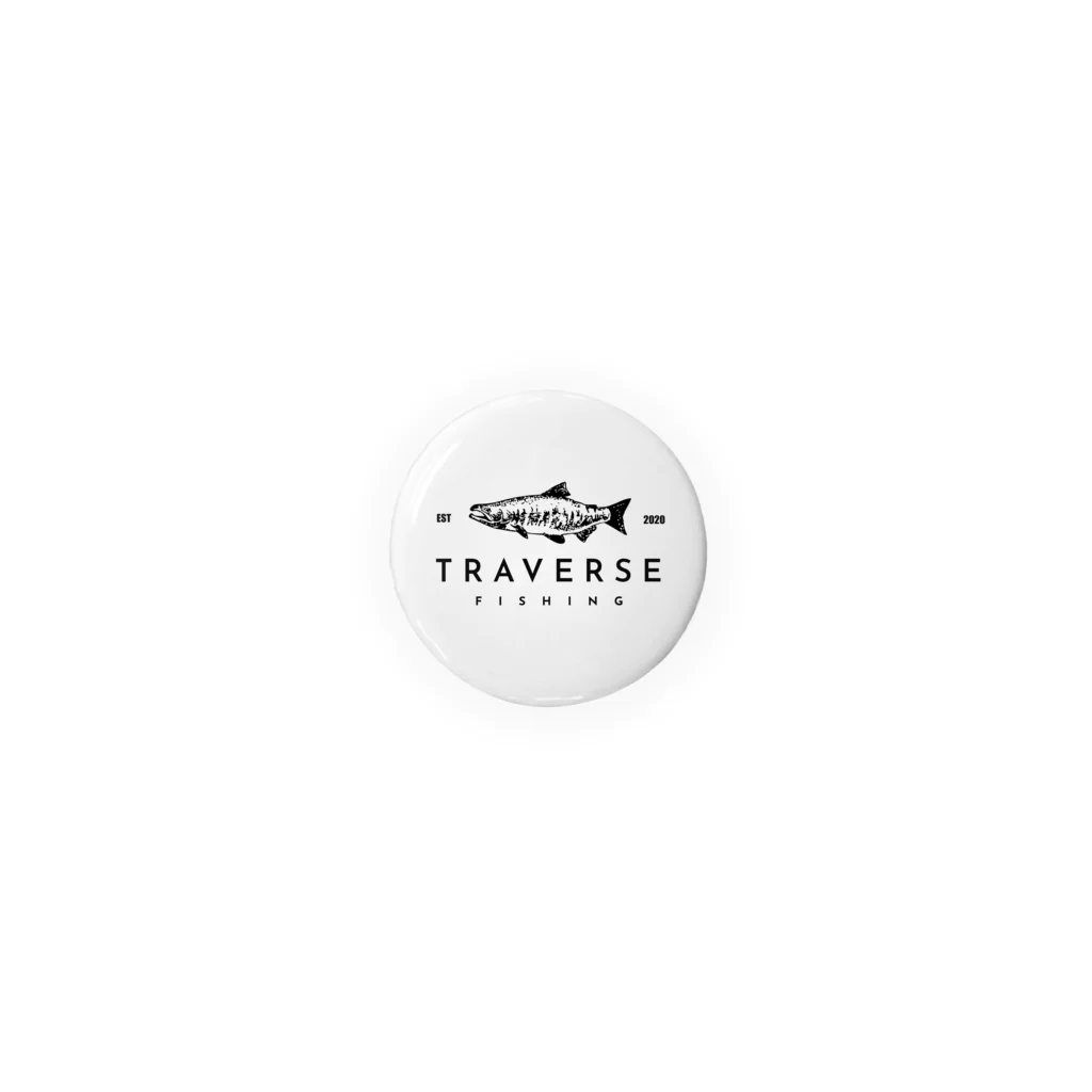 TRAVERSE FISHINGのTRAVERSE_FISING_NEW_LOGO 缶バッジ