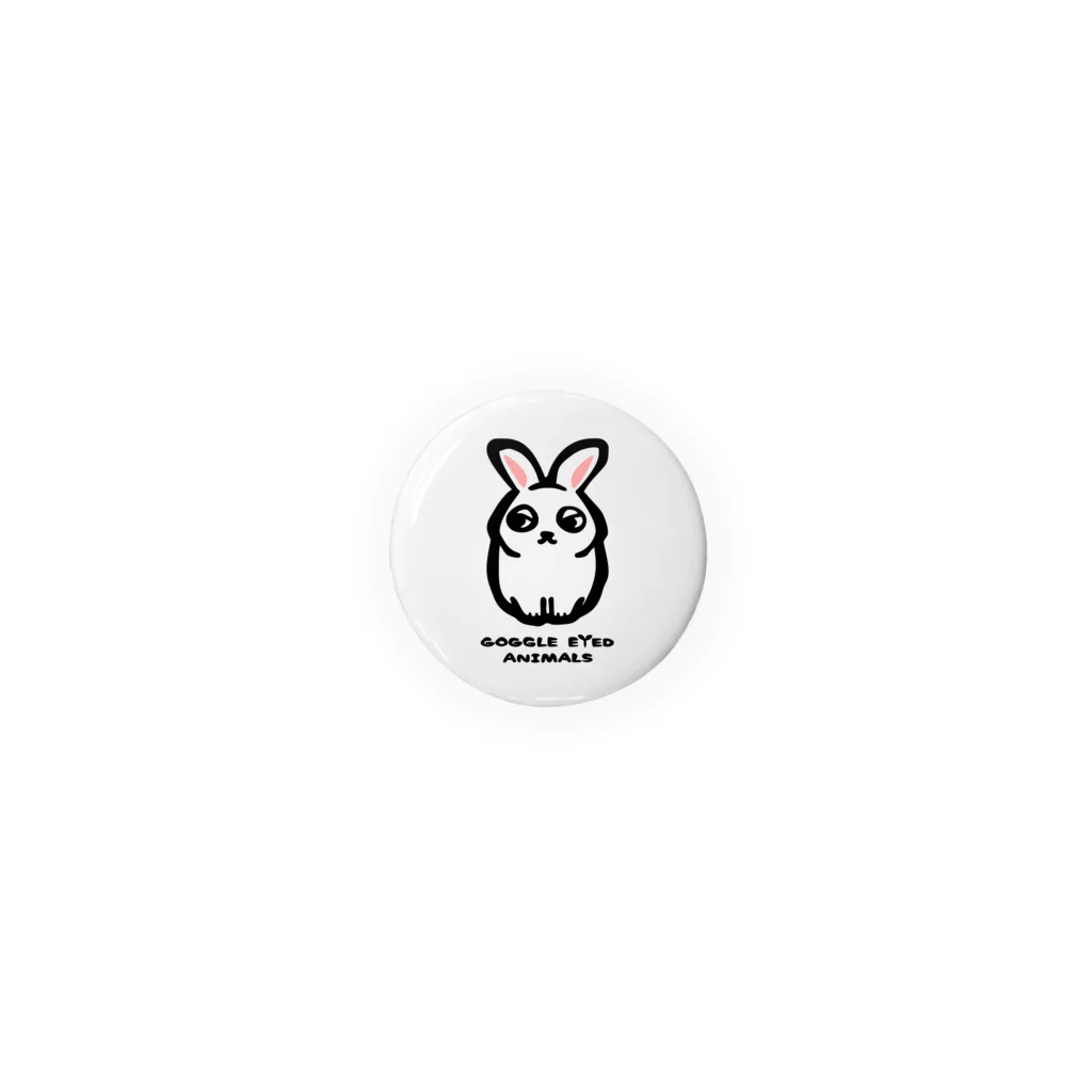 Manatee shopのRABBIT_White_32mm Tin Badge