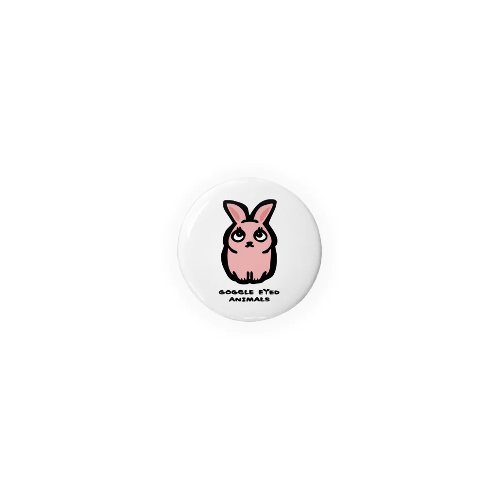 Manatee shopのRABBIT_Pink_32mm Tin Badge