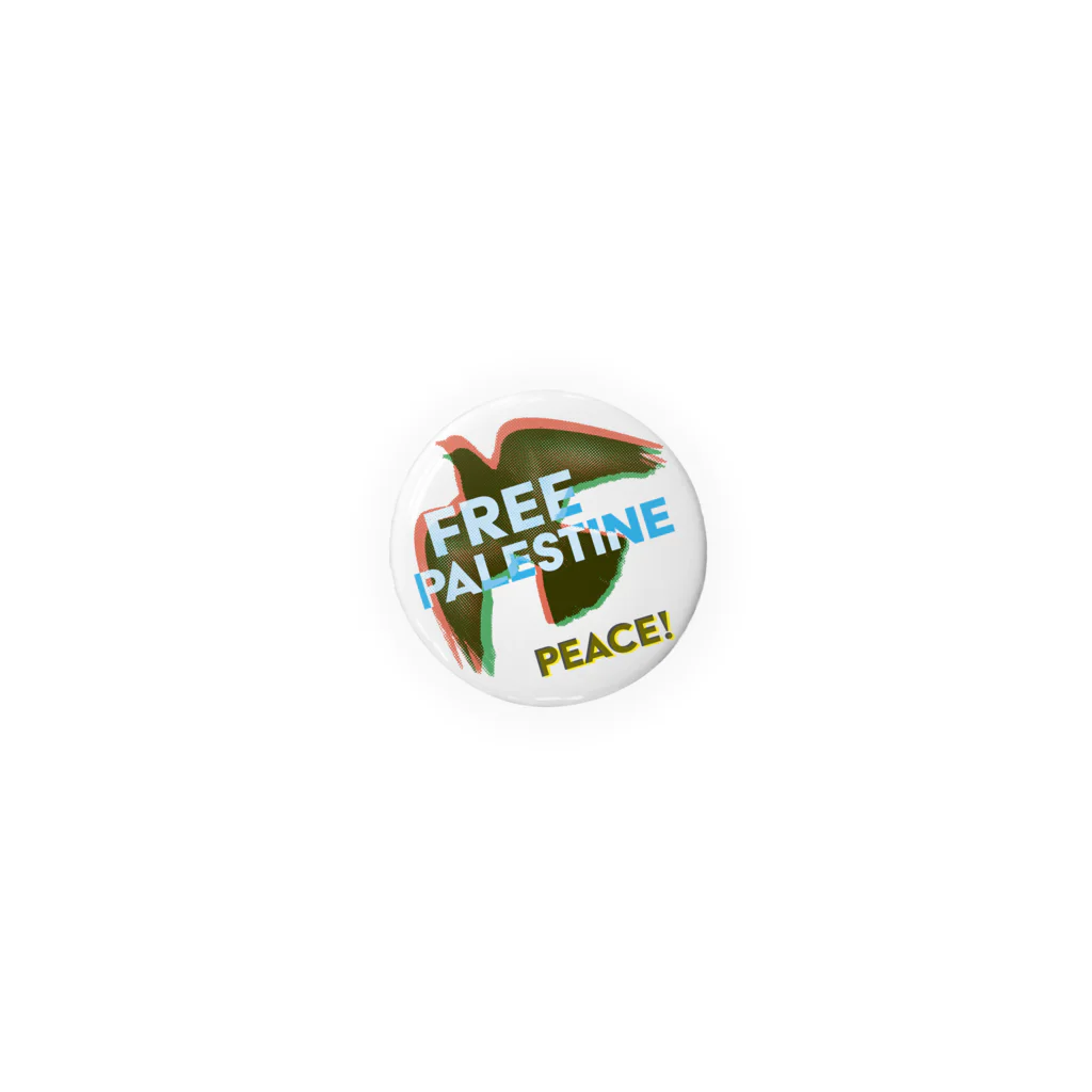 otemochanの【パレスチナ連帯】PEACE Tin Badge