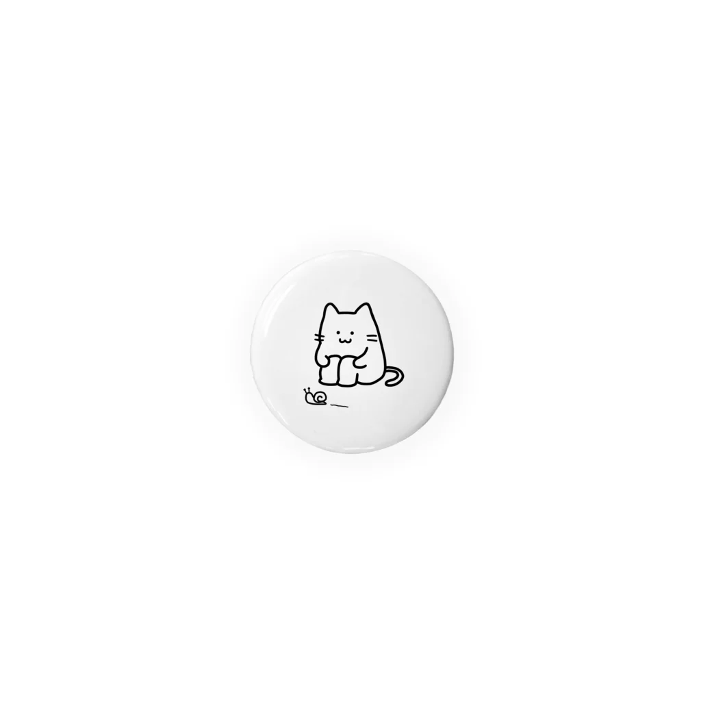 ももも商店のねこ つむり Tin Badge