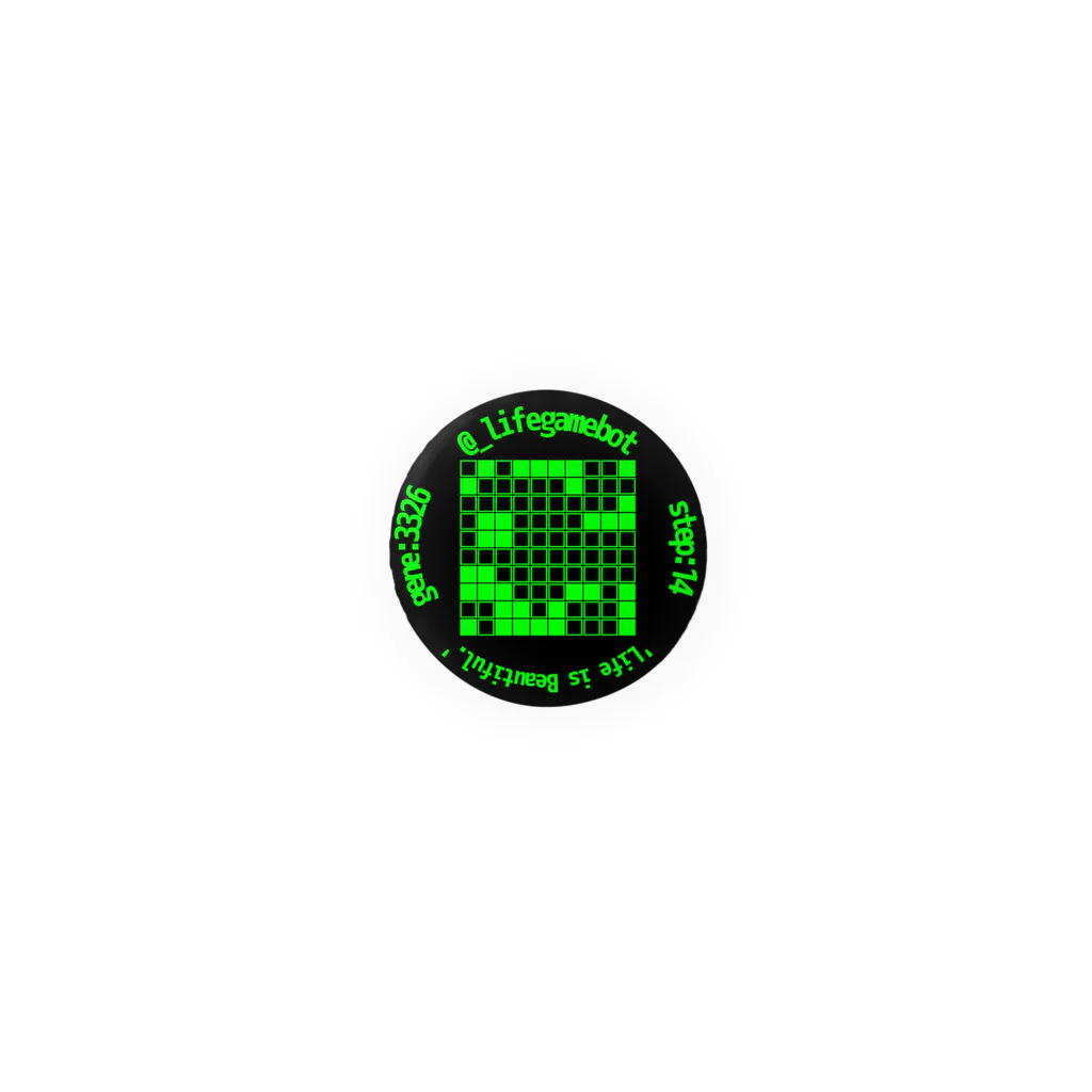 LifeGameBotの@_lifegamebot g:3326 s:14 Tin Badge