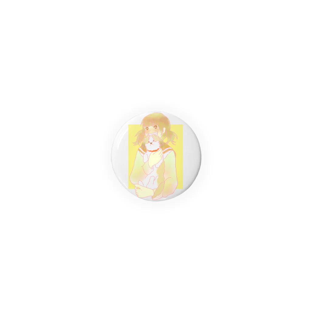 わんこい。のシーズーちゃんと女の子 Tin Badge