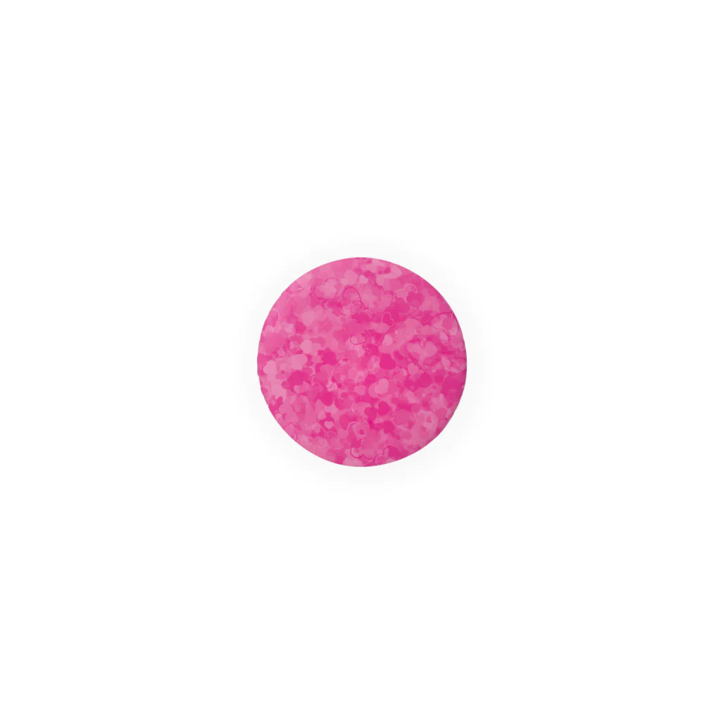 cooLunaのピンクのハートいっぱい 缶バッジ