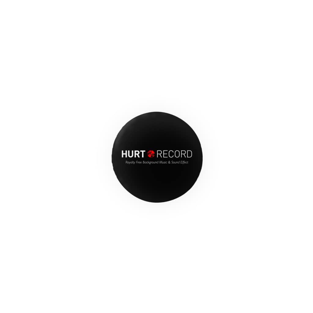 著作権フリーbgm配布サイト Hurt Record ロゴ シンプルk 著作権フリーbgm 無料音源 制作サイト Hurt Record Hurtrecord の缶バッジ通販 Suzuri スズリ