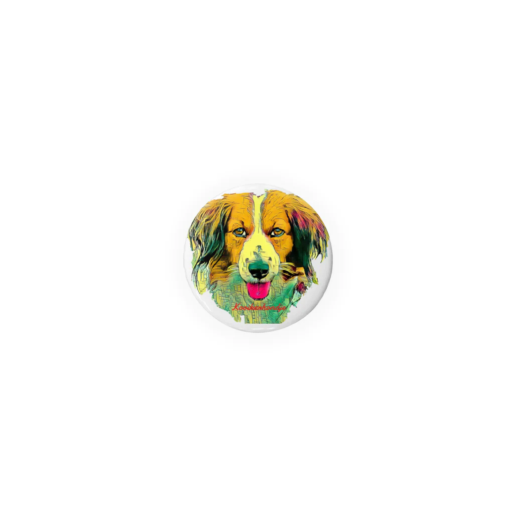 roigillesのkooikerhondje real face 1 Tin Badge