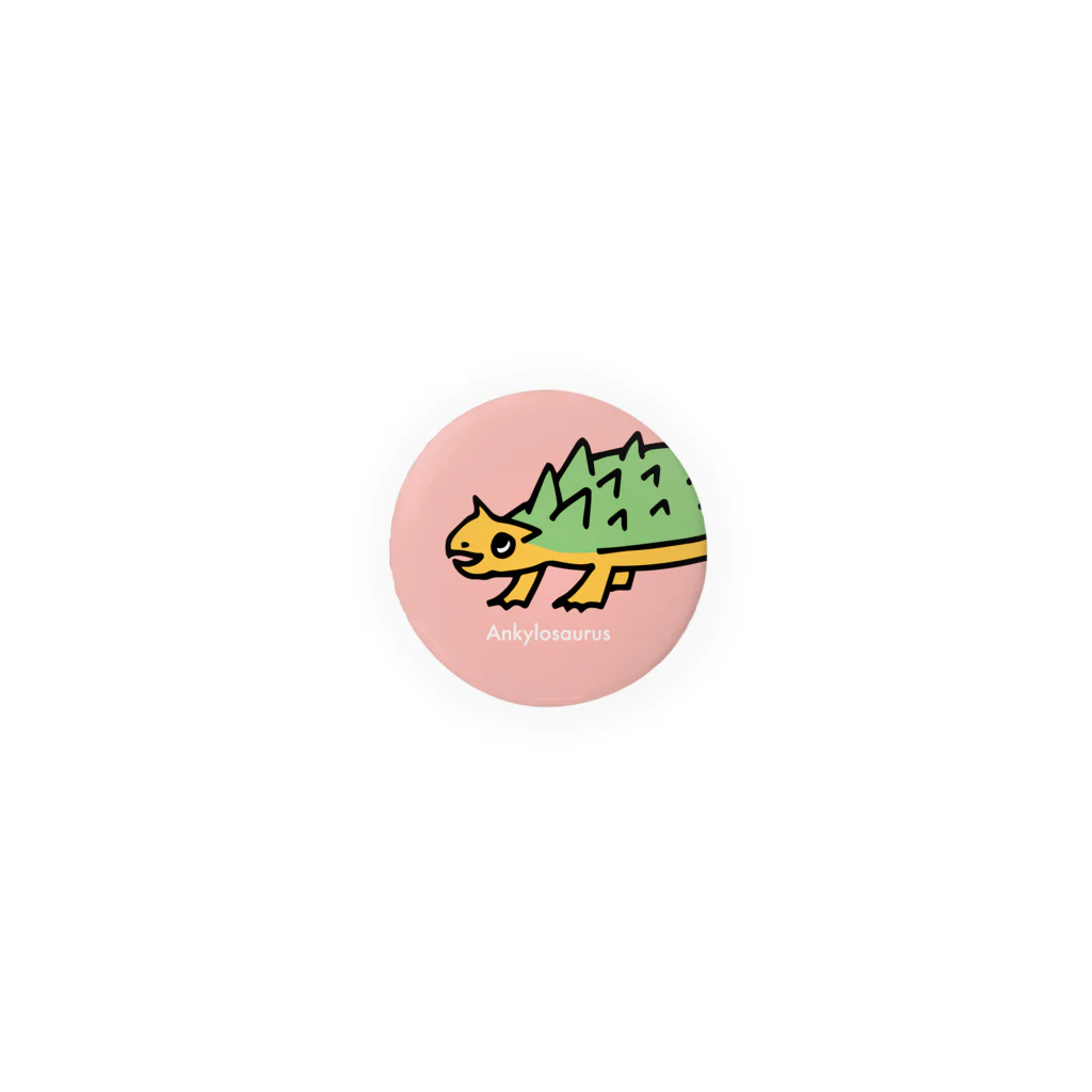 おえかき屋sumimiのきょうりゅう缶バッジ アンキロくん Tin Badge