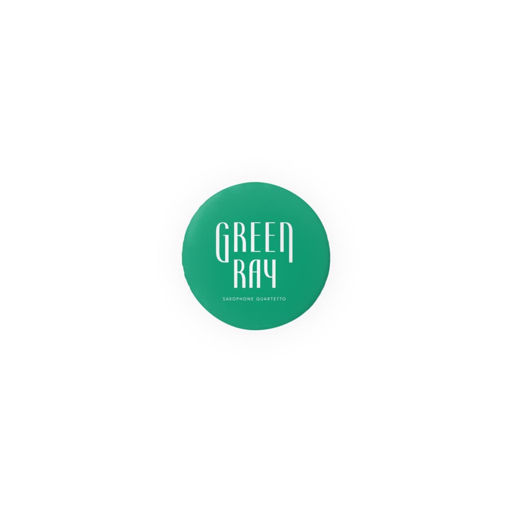 Green Ray Saxophone Quartet公式グッズ♪の【緑×白】ぐりーんれい Tin Badge