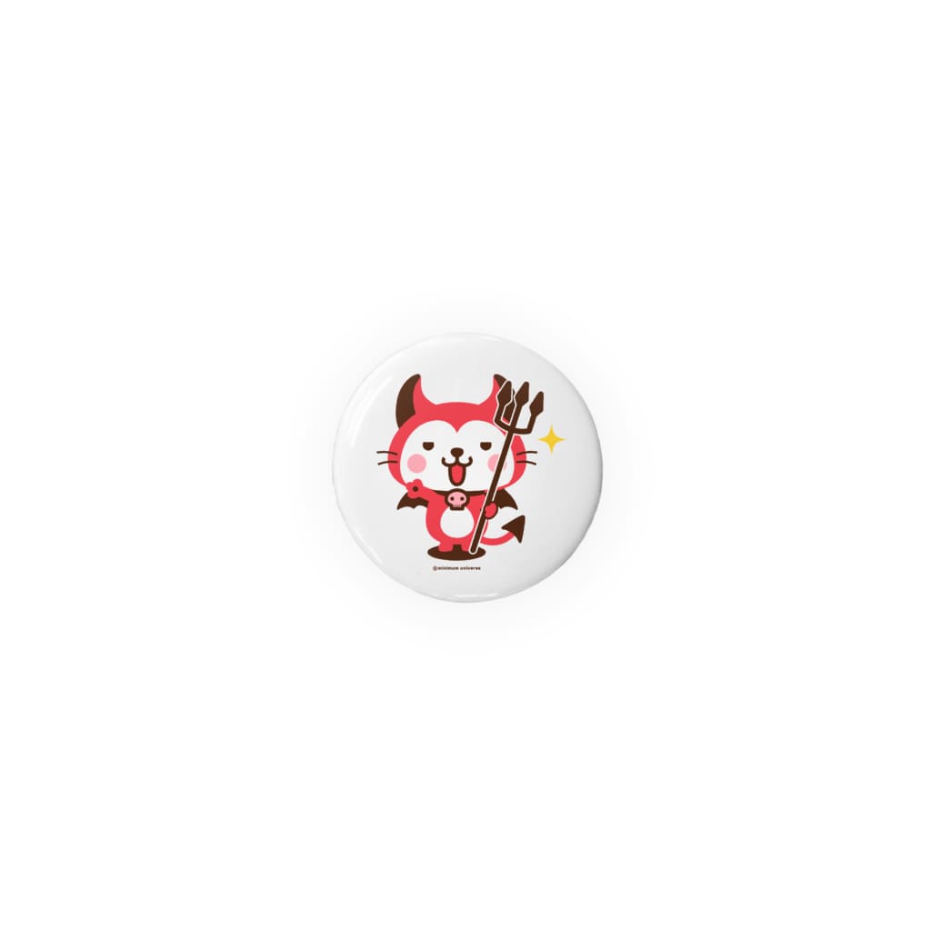 ミニマムユニヴァース@SUZURIのデビねこくん Tin Badge