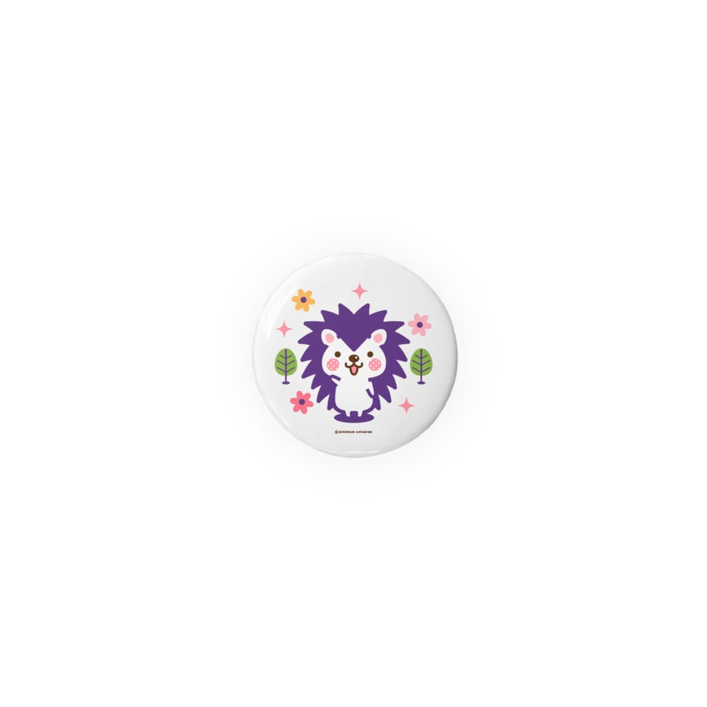 ミニマムユニヴァース@SUZURIのハリネズミのハリさん Tin Badge