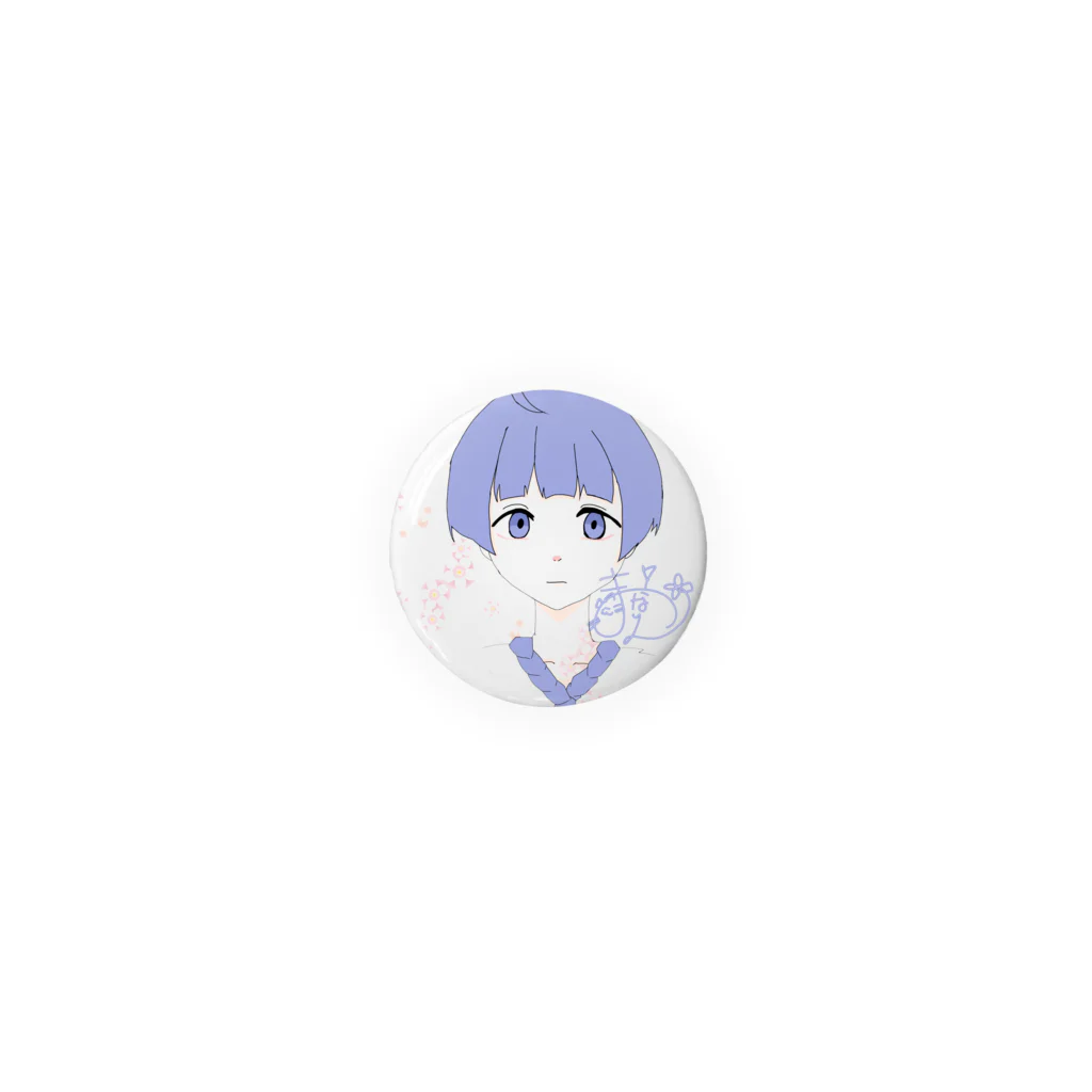 まーなりん🍀のオリジナルイラストサイン入り Tin Badge