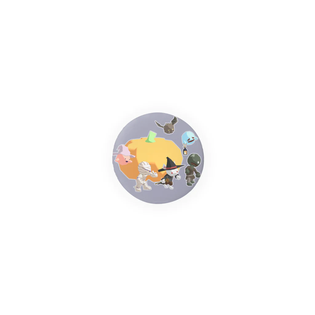 Pon Pon Gamesのハロウィーンおでましだ【背景色】 Tin Badge
