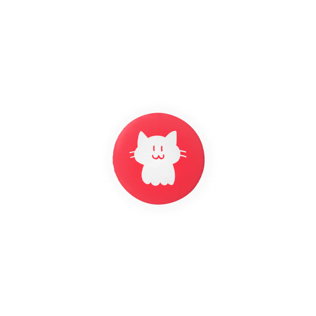 ねこまんまのねこたこ赤 Tin Badge