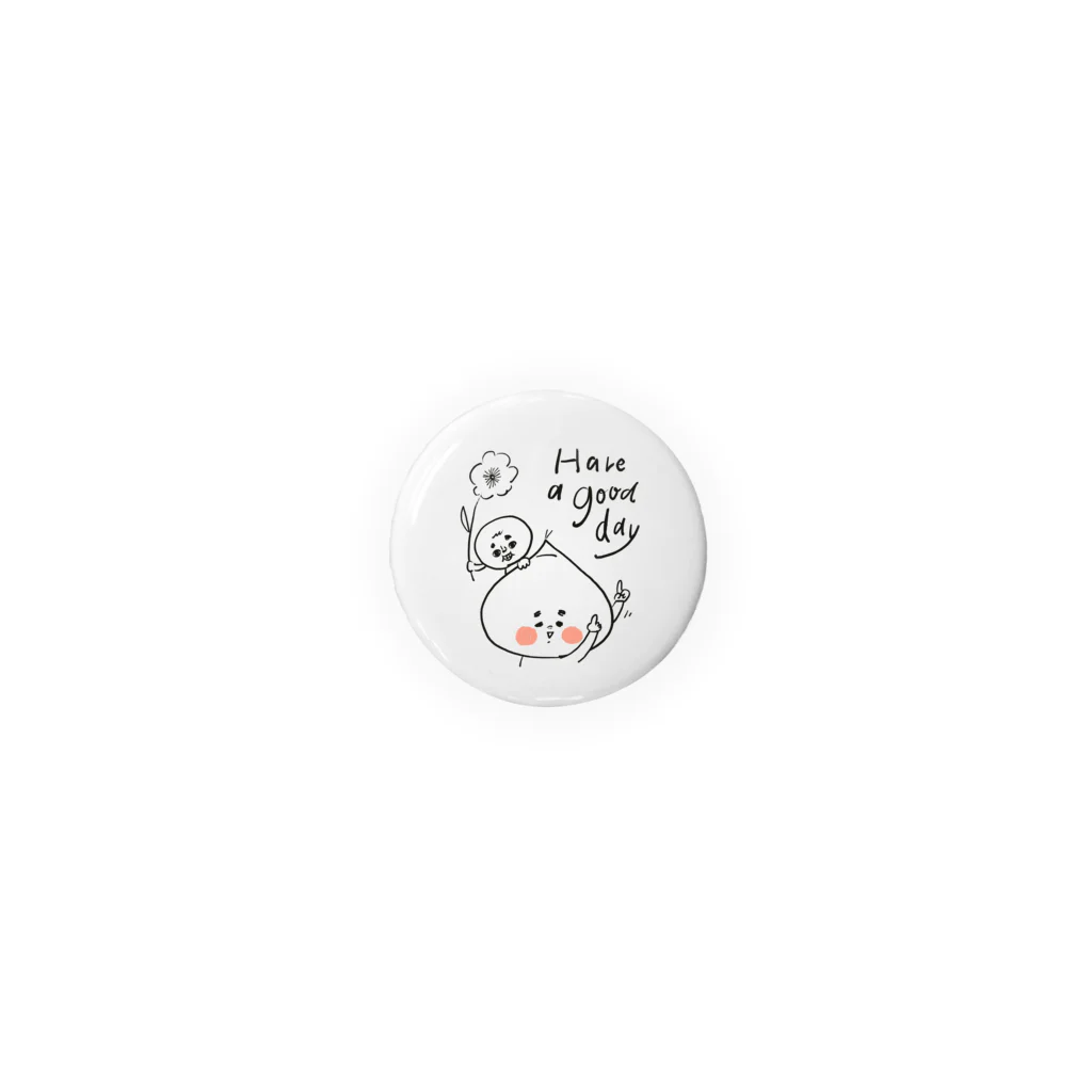 ひろキャラのくり太さん Have a good day Tin Badge