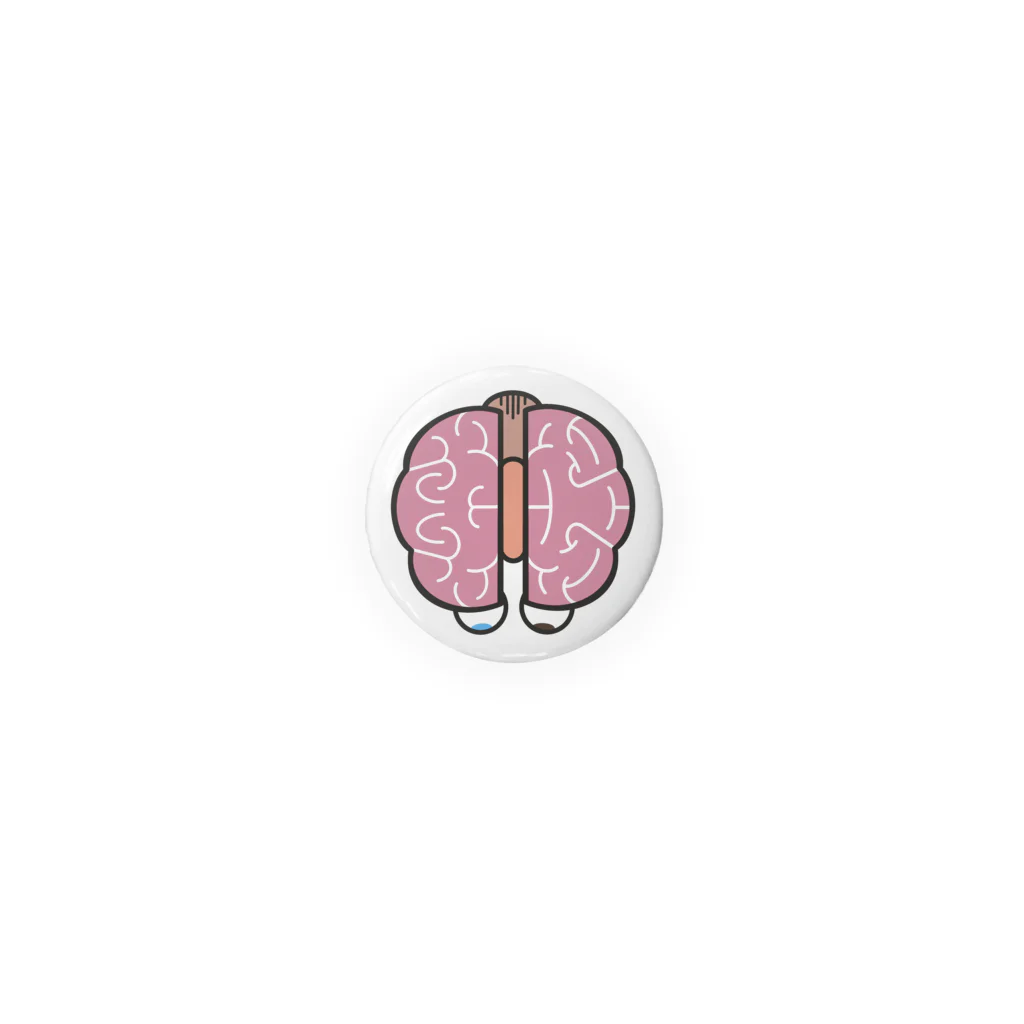 houjou_ujiwakiのbrainjack_plain Tin Badge