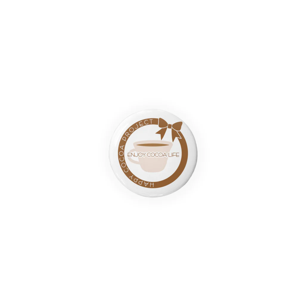 Own Your Life -SUZURI-のCocoa 缶バッジ32mm（カップ） Tin Badge
