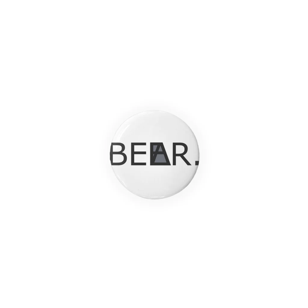 BEAR.BEER.DESIGNのBLACK LOGO can badge 缶バッジ