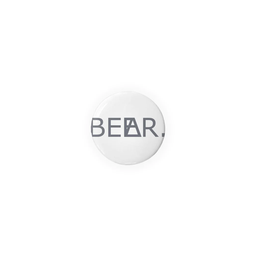 BEAR.BEER.DESIGNのGRAY LOGO can badge Tin Badge