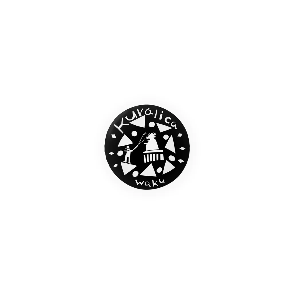 kuralica WAKUWAKU storeのWAKUWAKUサーカス・缶バッジ／黒 Tin Badge