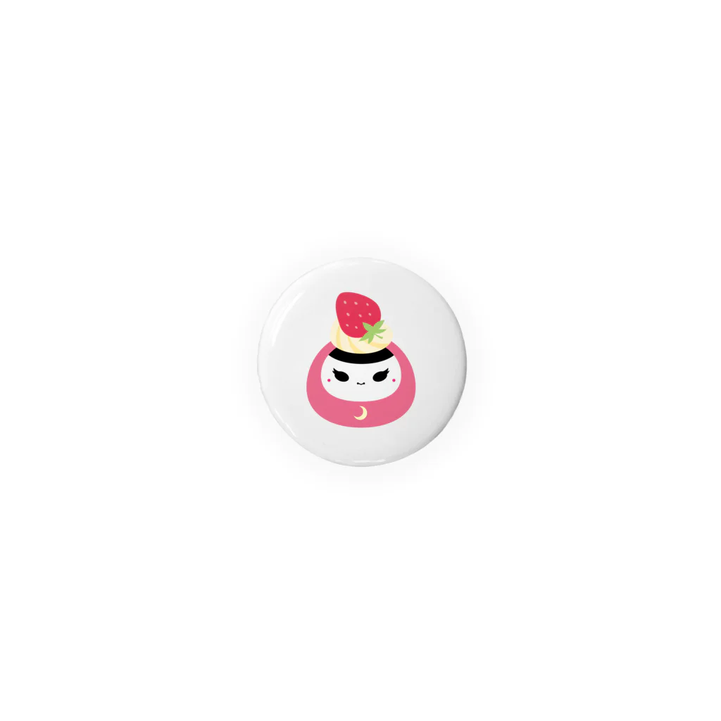 おぶせとストアのせーらもち_いちごの顔 Tin Badge