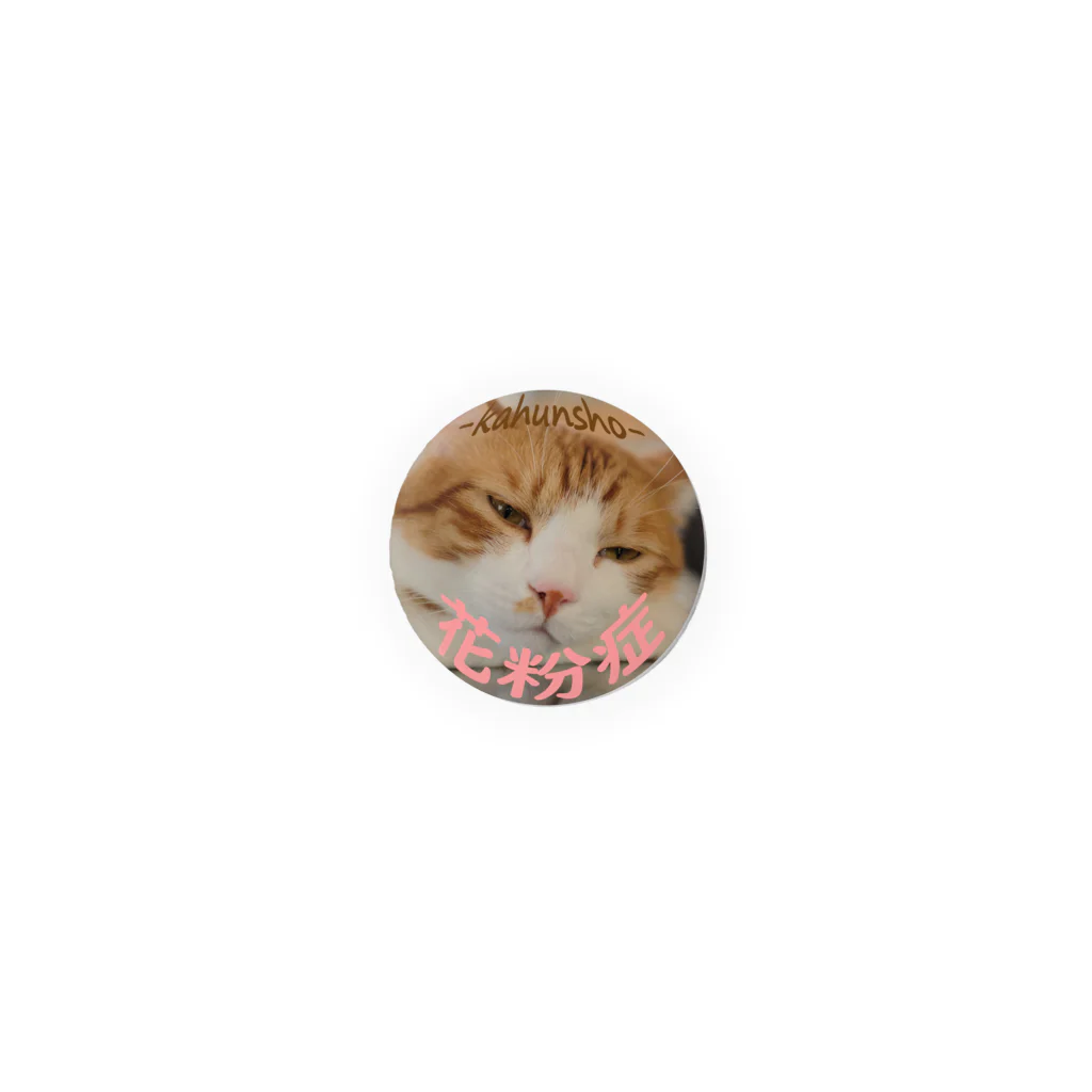 りなしの猫写真花粉症タイプA Tin Badge