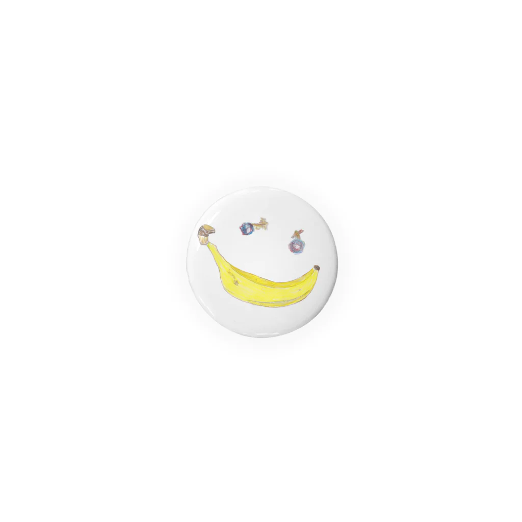 ホームタウンスター　Hometown Star のバナナスマイリー　Banana Smiley Tin Badge