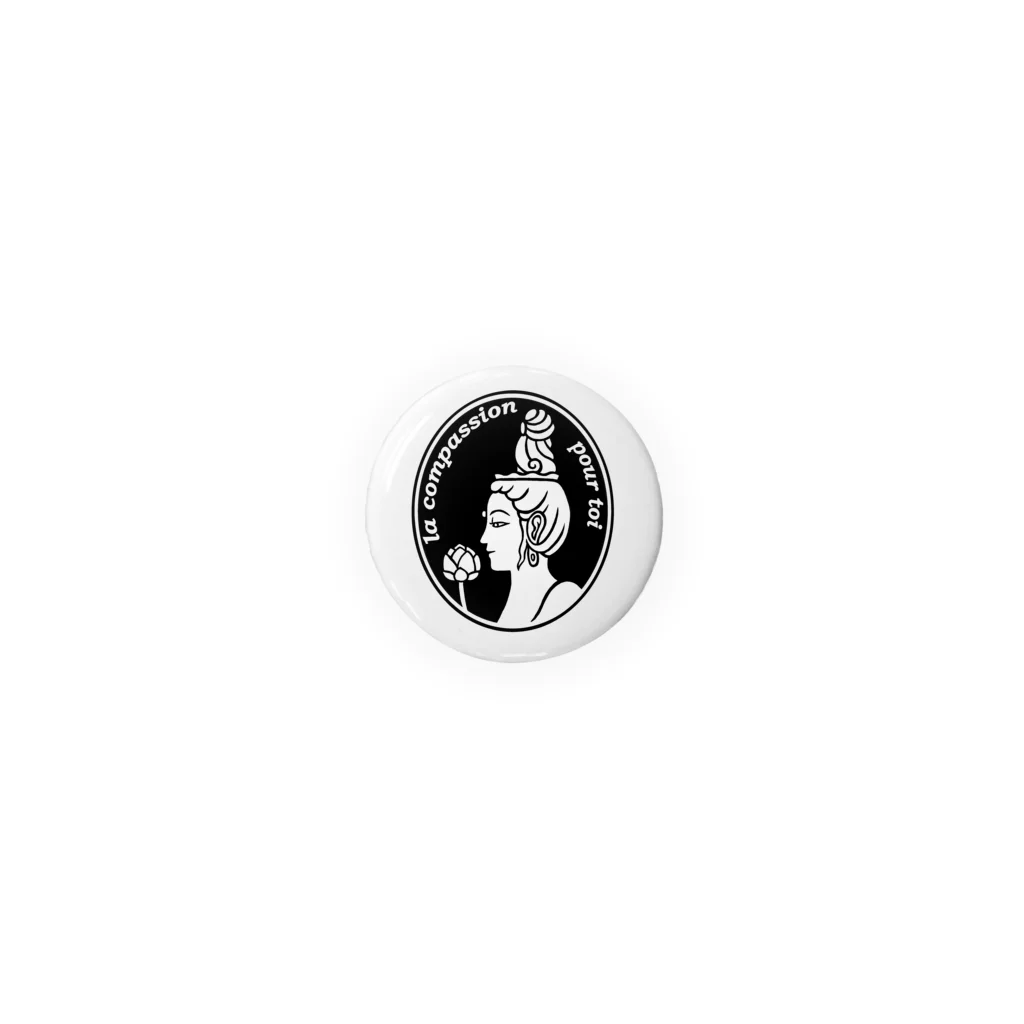 Bo tree teeのCameo (black) Tin Badge