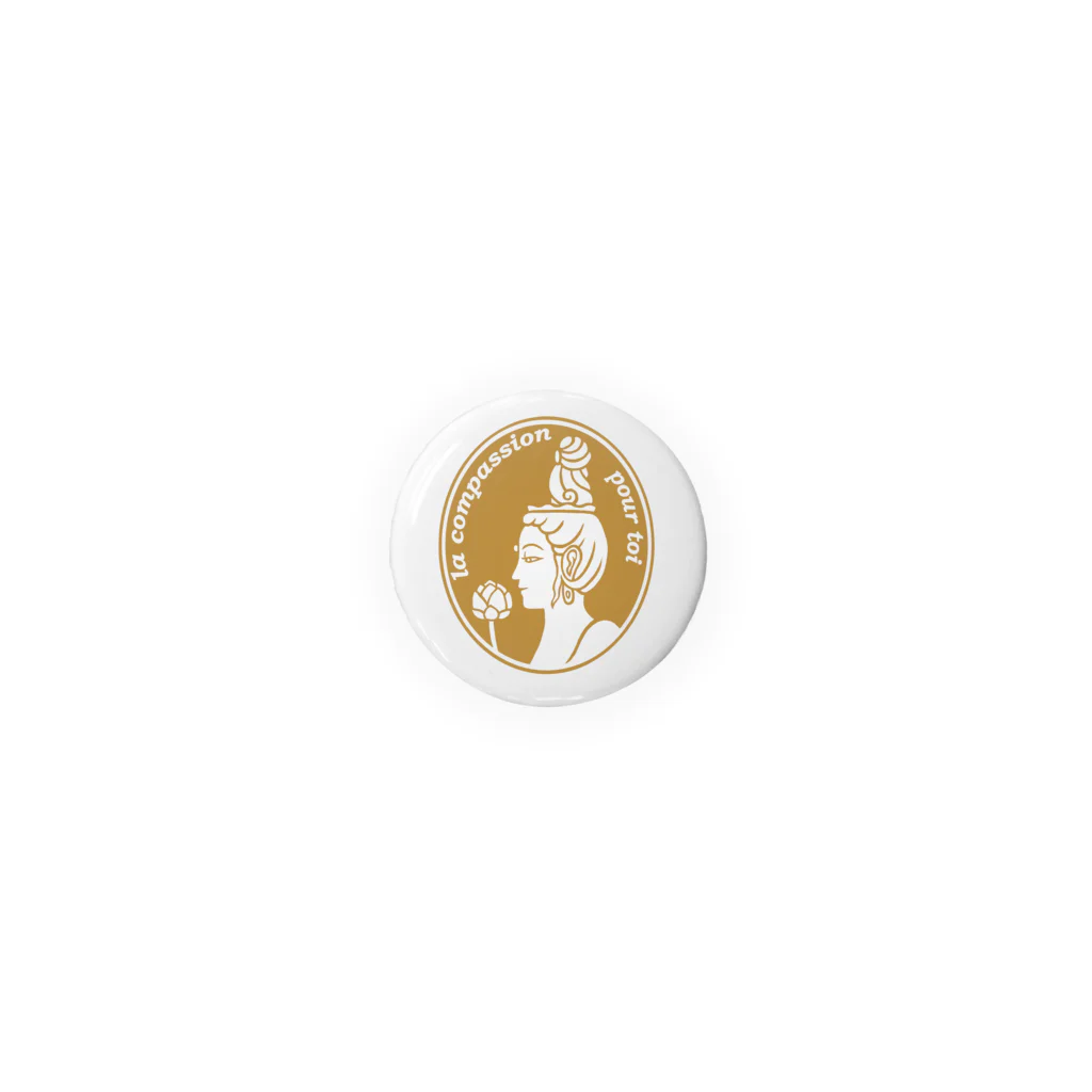 Bo tree teeのCameo (beige) Tin Badge