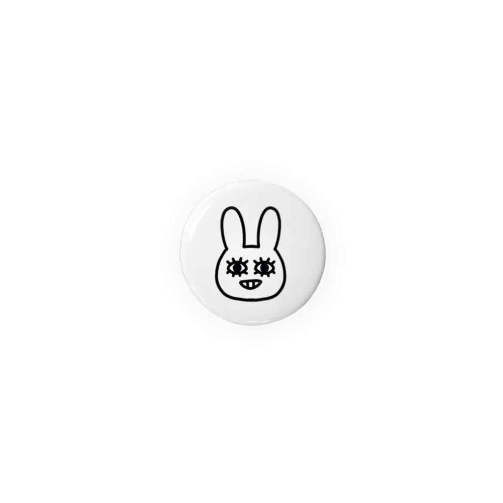 rabbit.bのpoker face rabbit Tin Badge