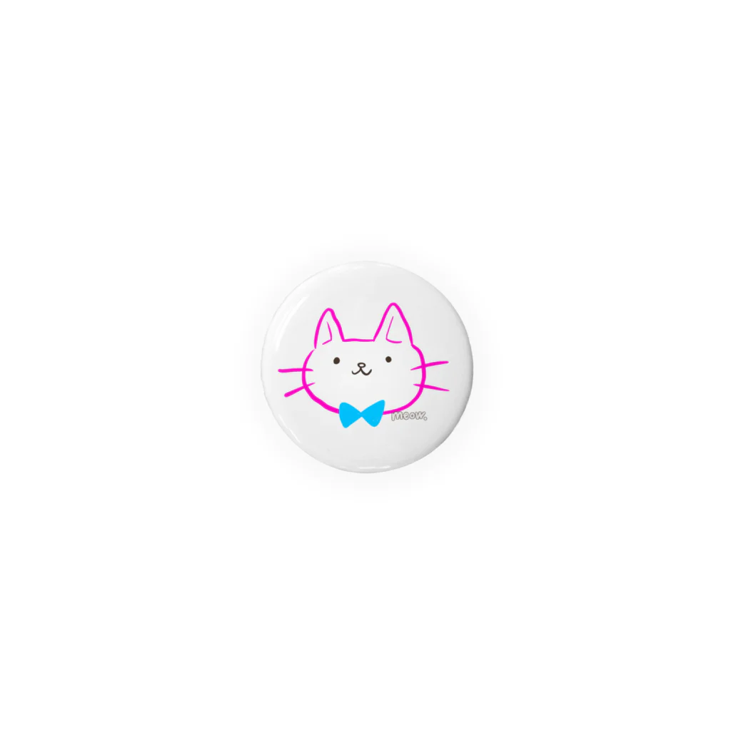 meow.のmeow.ロゴ　(32mmサイズ) Tin Badge