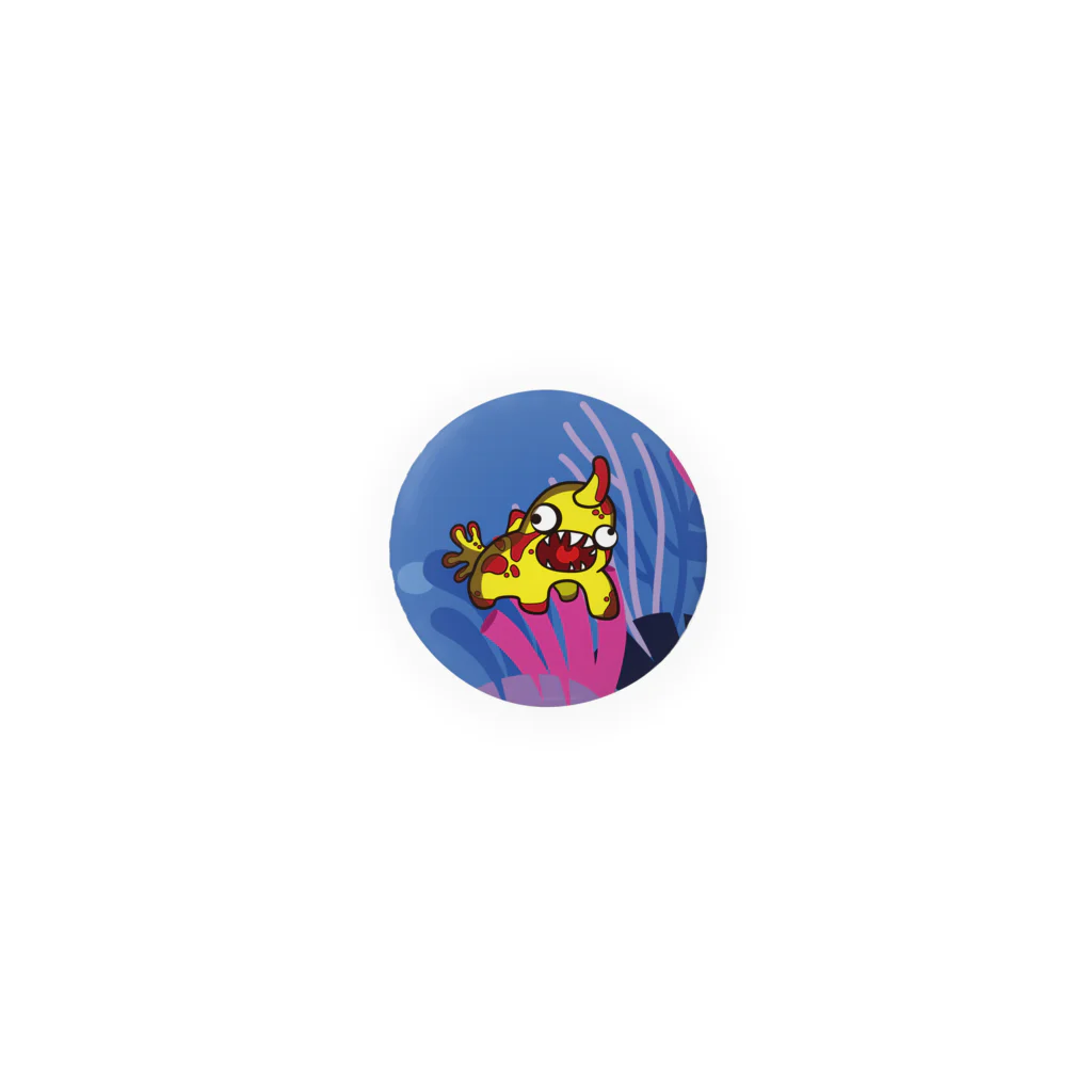 スクーバモンスターズ🤿公式グッズのかえるあんこうバッジ Tin Badge