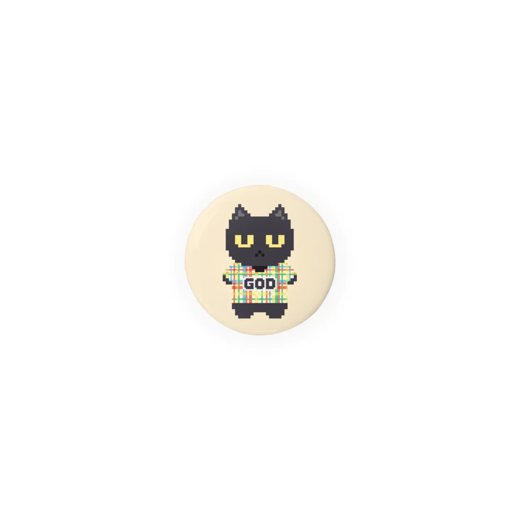 九嶺のGODねこ Tin Badge