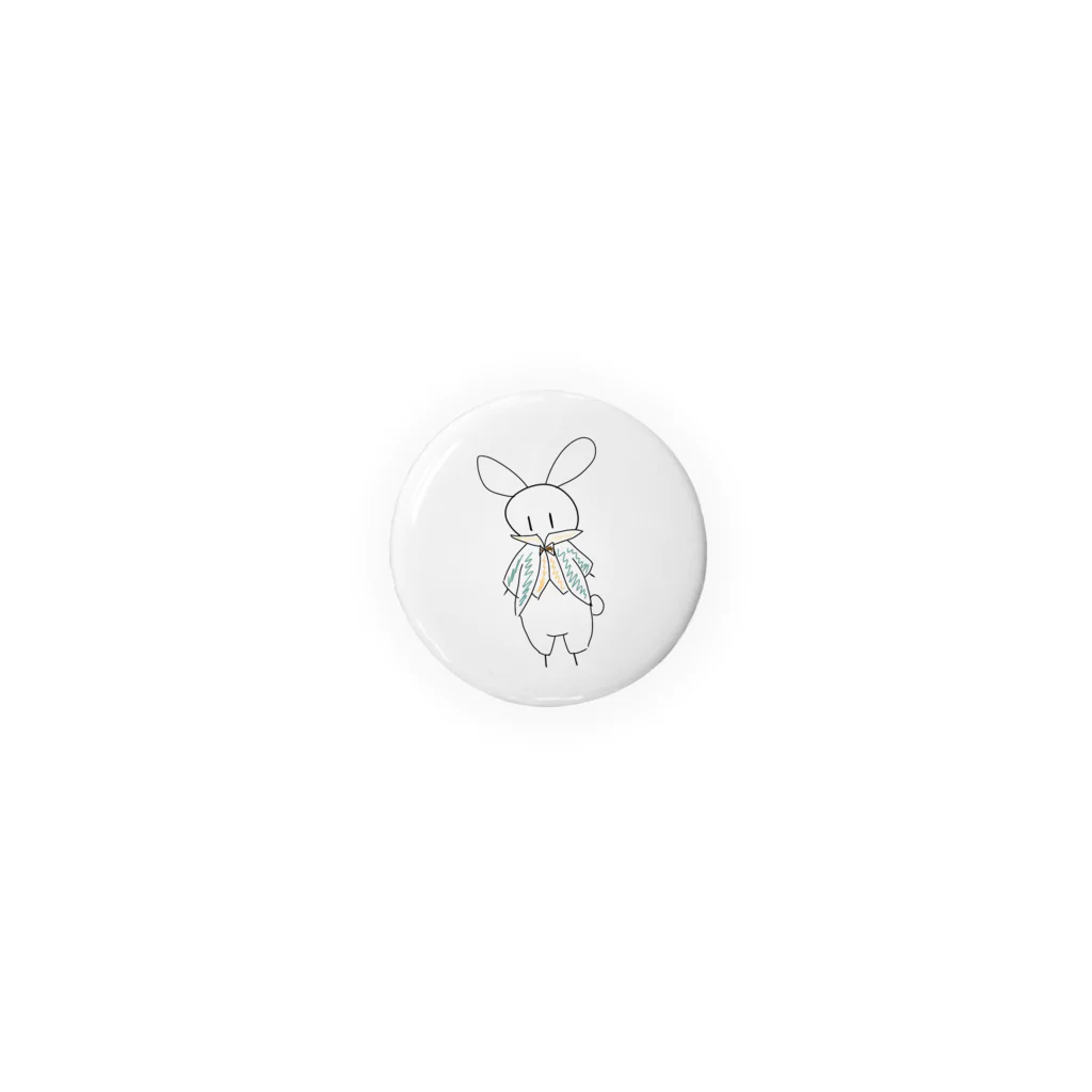 ■の国のアリスの不思議の国のヒトちゃん(White rabbit) Tin Badge