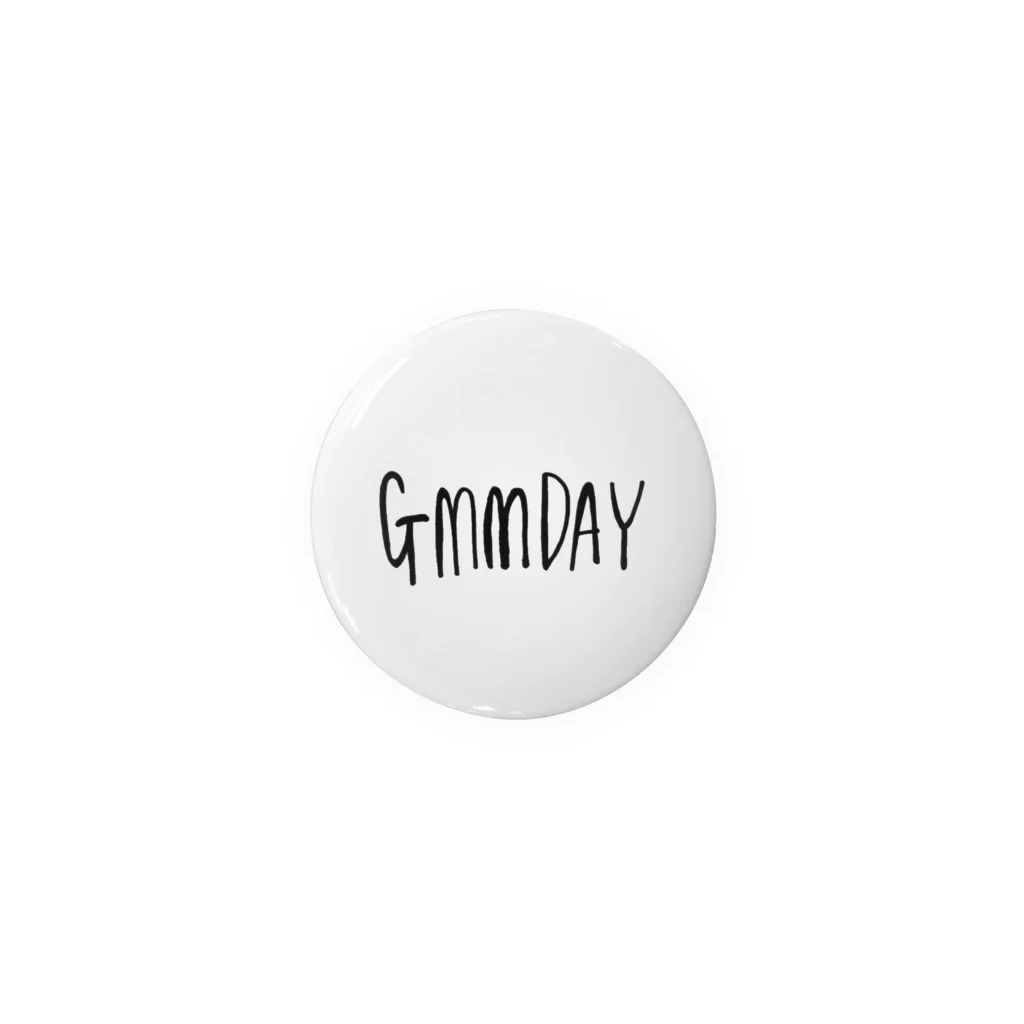 【 gmmday : グディー 】の gmmday シンプル モノクロ 缶バッジ Tin Badge