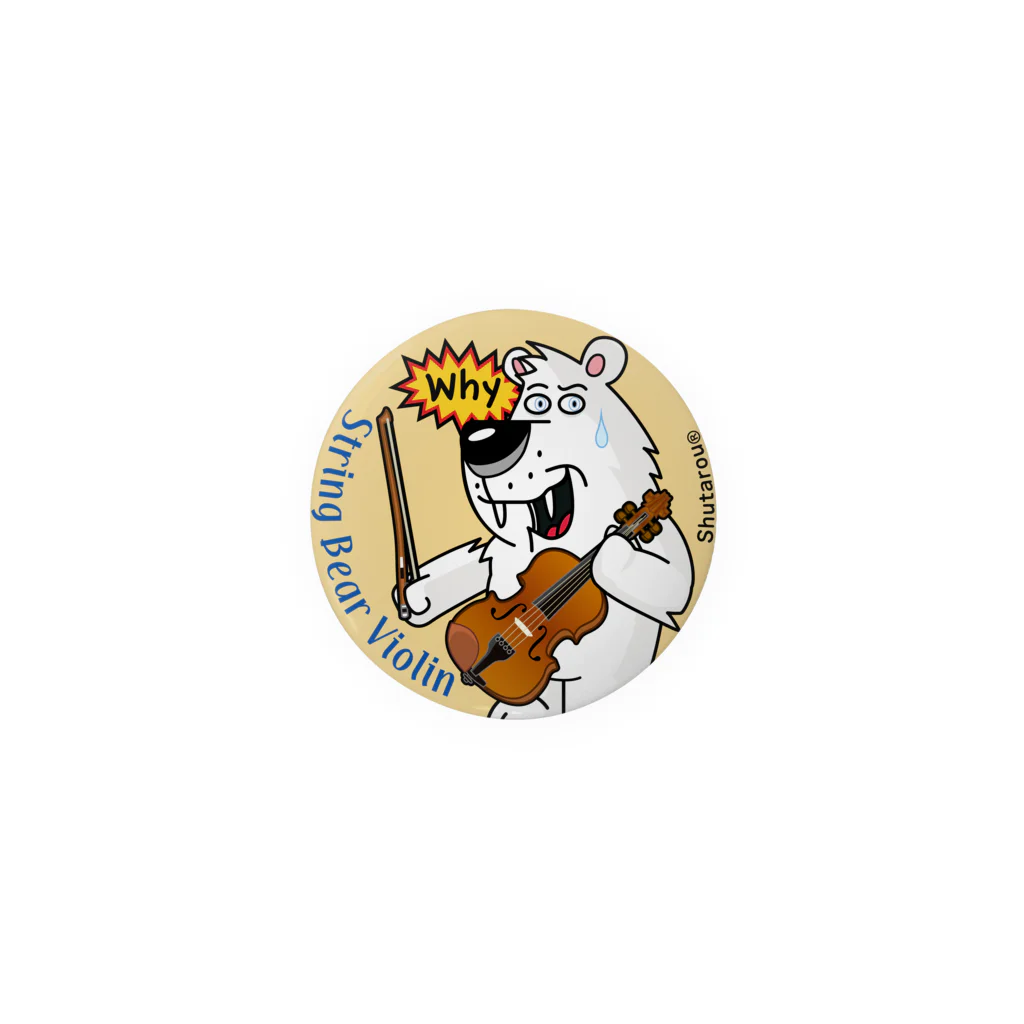 ShutarouのString Bear Violin Tin Badge