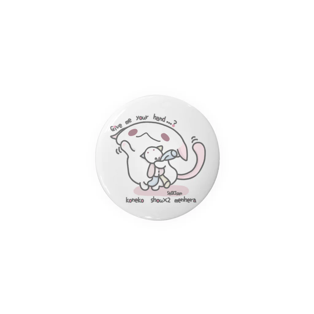 itsuto-こねこしょうしょうめんへらの「おててつないで…？」 Tin Badge