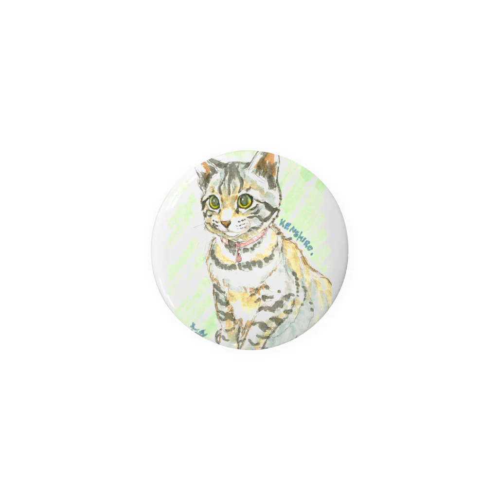 大江戸の子猫ケンケン Tin Badge